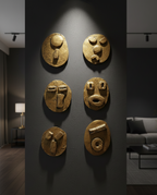 Antología de Rostros – Serie Abstracta (Set de 6)